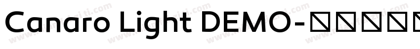 Canaro Light DEMO字体转换